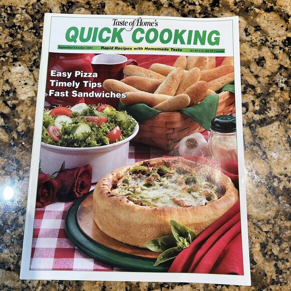 Lot Of Taste Of Homes Quick Cooking Back Issues Recipes Magazines 2003 set Of 6 - Picture 10 of 13